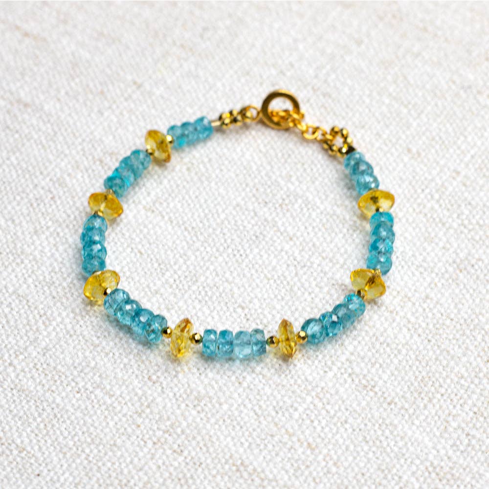 Citrin & Apatit Armband - Dianas Klosterlädchen