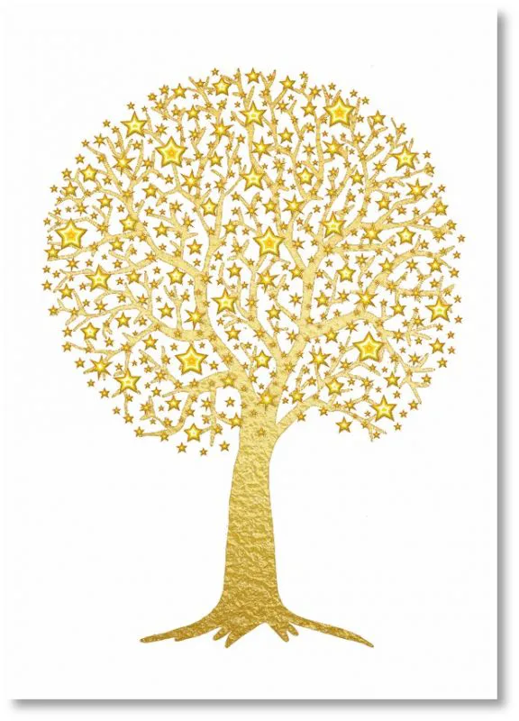 Der Sternenbaum | Premium-Klappkarte - Dianas Klosterlädchen