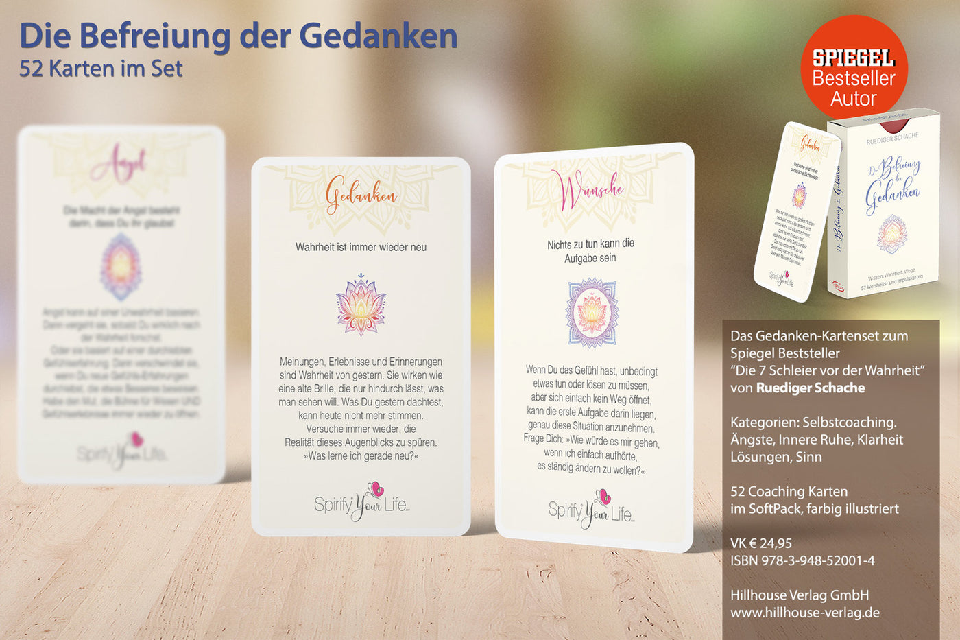 Die Befreiung der Gedanken | 52 Weisheits- und Impulskarten - Dianas Klosterlädchen