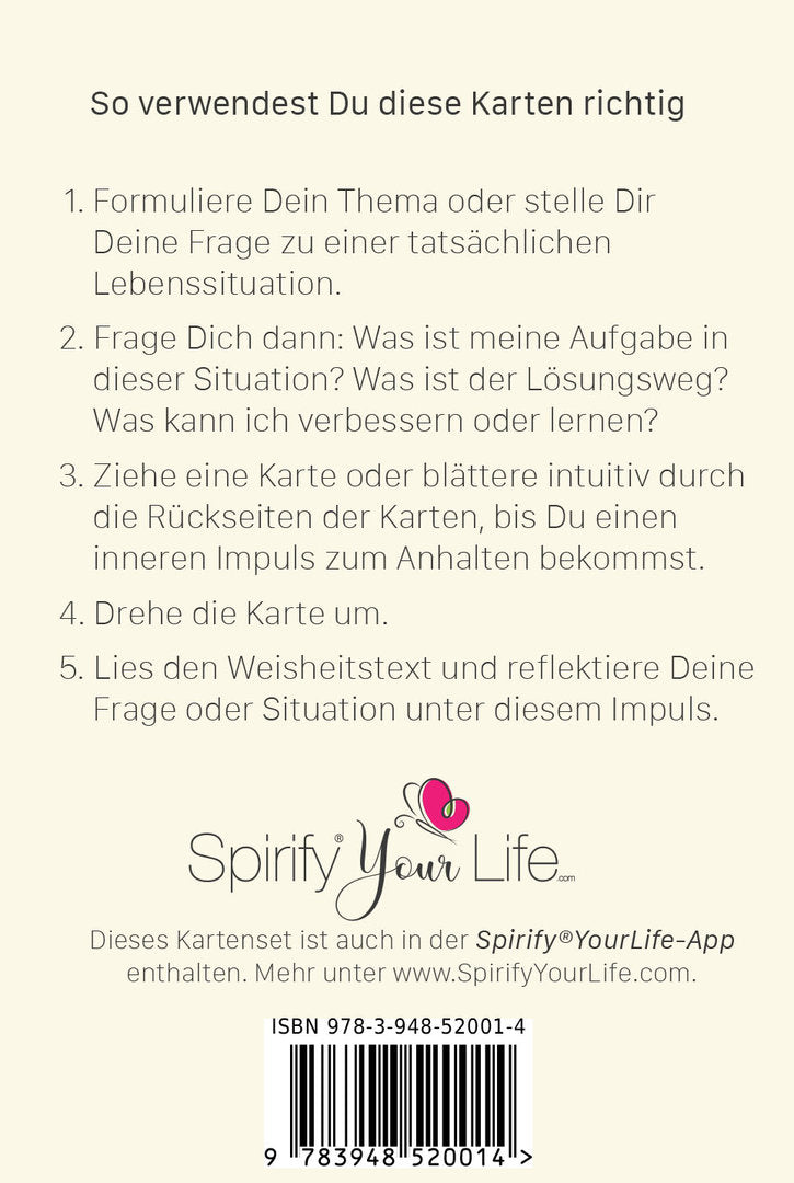 Die Befreiung der Gedanken | 52 Weisheits- und Impulskarten - Dianas Klosterlädchen