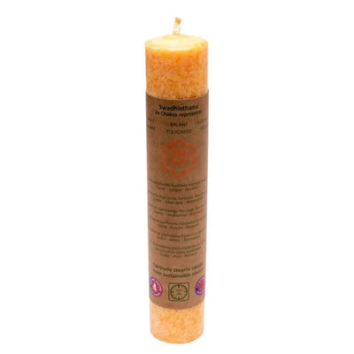Duftkerze 2. Chakra 20cm | Tafelkerze - Dianas Klosterlädchen
