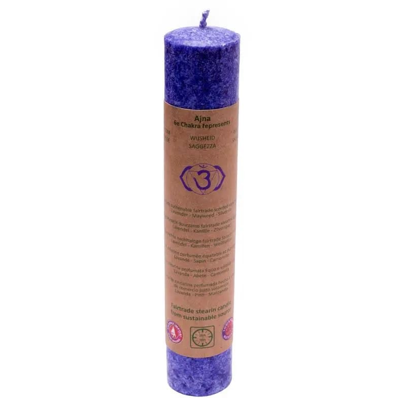 Duftkerze 6. Chakra 20cm | Tafelkerze - Dianas Klosterlädchen