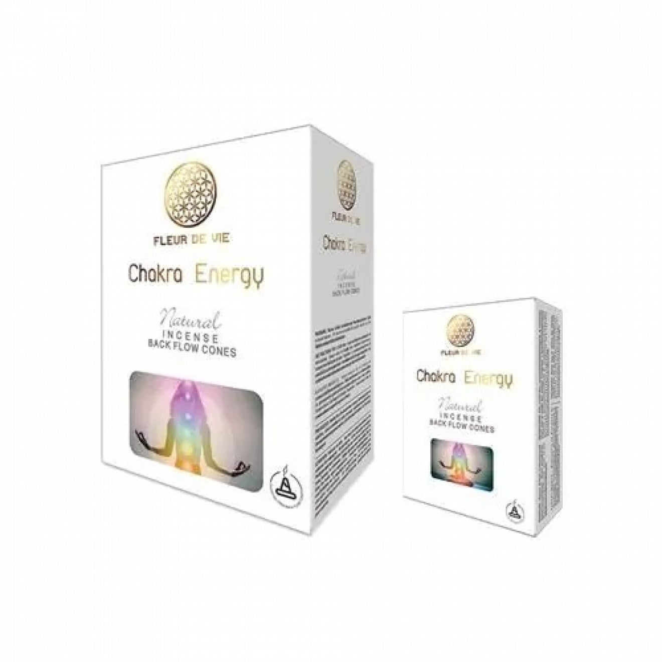 FLEUR DE VIE backflow Cones CHAKRA ENERGY - Dianas Klosterlädchen
