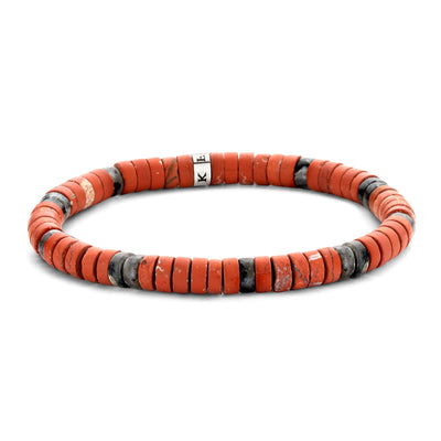 Frank 1967 Armband | Achat rot | 6mm breit | Edelstahl - Dianas Klosterlädchen