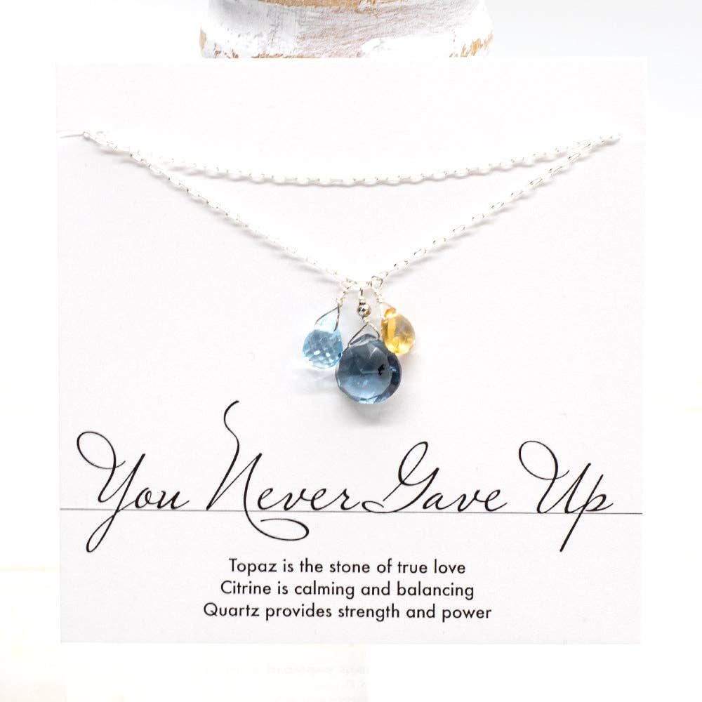 Halskette Du hast nie aufgegeben "You Never Gave Up" Silber - Dianas Klosterlädchen