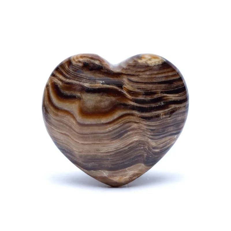Handschmeichler | Sorgenstein Brauner Aragonit Herz 5,5 cm - Dianas Klosterlädchen