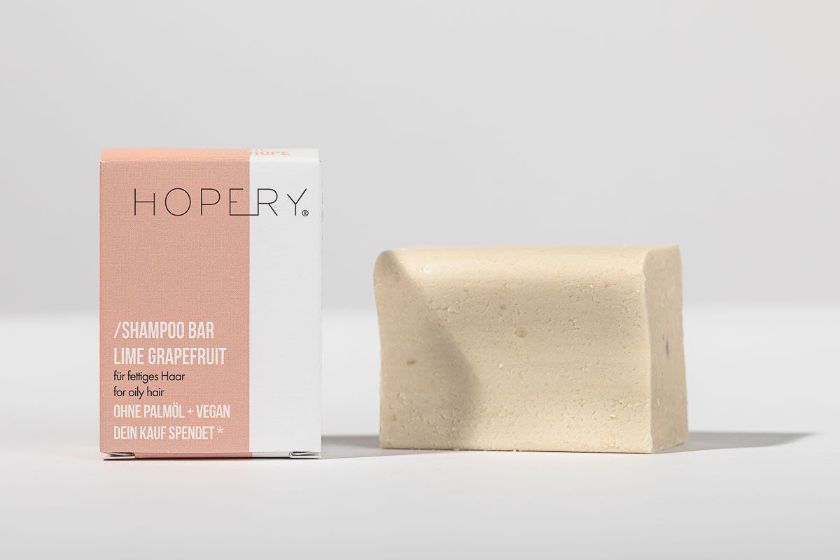 Shampoo Bar Lime Grapefruit für FETTIGES HAAR | Hopery - Dianas Klosterlädchen