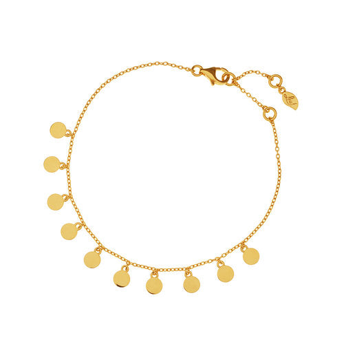 Armkette Platelet - LEAF 18 K Gelbgold vergoldet - Dianas Klosterlädchen