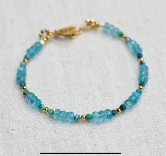 Apatit Iris Armband Gold - Dianas Klosterlädchen