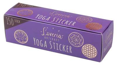 Yoga Sticker (150 St.) Lotus, Blume des Lebens, OM je 50 - Dianas Klosterlädchen