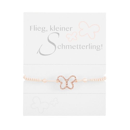 Geknüpftes Armband "Schmetterling" @klosterlaedchen