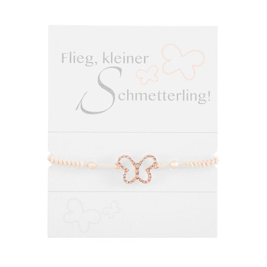 Geknüpftes Armband "Schmetterling" @klosterlaedchen