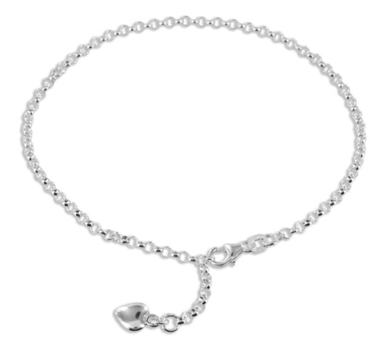 Fußkette Herz Silber - Dianas Klosterlädchen