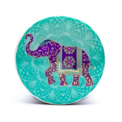 Teetasse mit Sieb und Deckel indischer Elefant - Dianas Klosterlädchen
