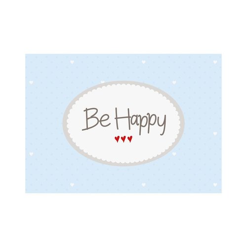 Postkarte be happy@klosterlaedchen