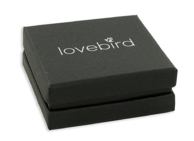 Lovebird Ohrstecker mit Zirkonia 101 Facetten 4mm Silber.  @klosterlaedchen.com