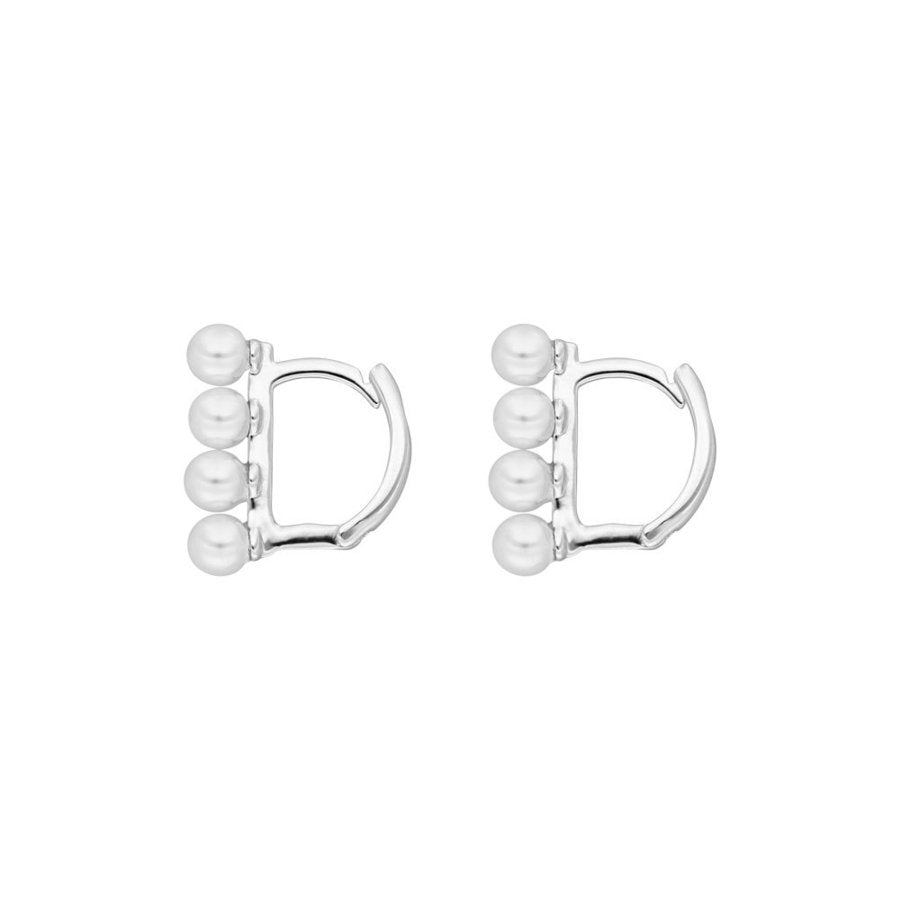Mini-Klappcreole Pearls - LEAF 925 Sterlingsilber - Dianas Klosterlädchen