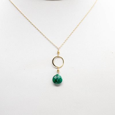 Smaragd Ring Halskette | Gold  im www.klosterlaedchen.com