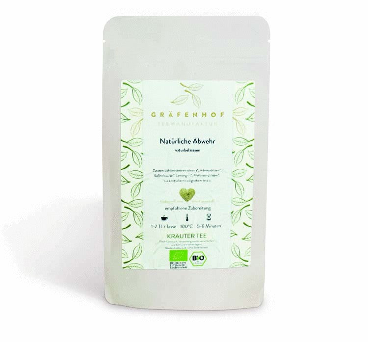 Gräfenhof BIO Kräutertee Natürliche Abwehr, 80g - Dianas Klosterlädchen