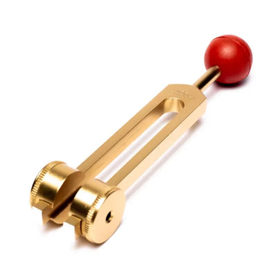 Stimmgabel 1. Chakra goldfarbig - Dianas Klosterlädchen