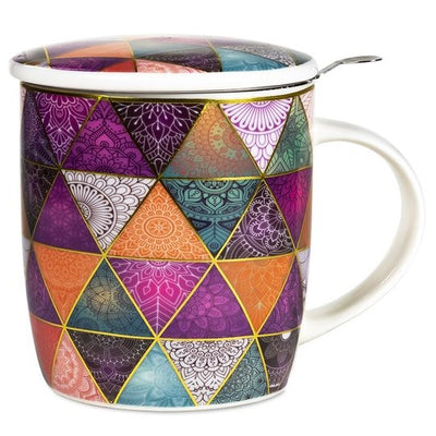 Geschenk-Set Teetasse Patchwork - Dianas Klosterlädchen