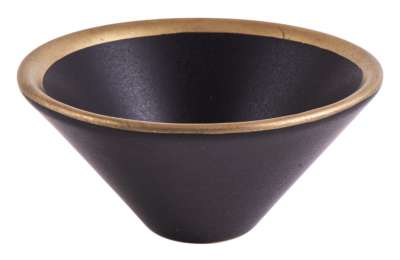 Räucherschale schwarz/gold Keramik - Dianas Klosterlädchen