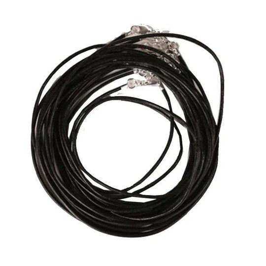 Halskette Leder schwarz 45cm - Dianas Klosterlädchen