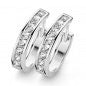 New Bling Klappcreolen 15/3mm mit 16 Zirkonia Silber 925/000 - Dianas Klosterlädchen