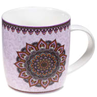 Geschenk-Set Teetasse Mandala Lila - Dianas Klosterlädchen