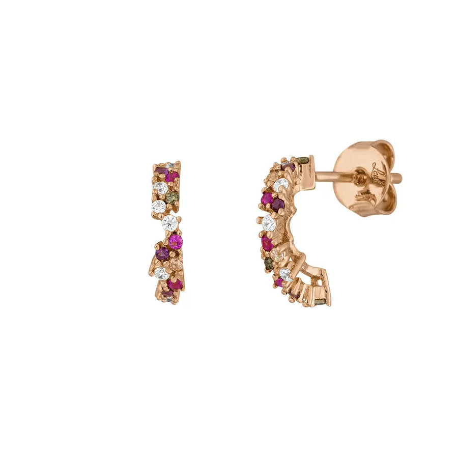 Mini Creolen CANDY 18 K Rosegold vergoldet - Dianas Klosterlädchen