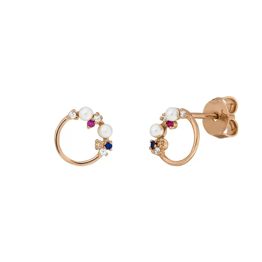 Ohrstecker Mini CANDY 18 K Rosegold vergoldet - Dianas Klosterlädchen