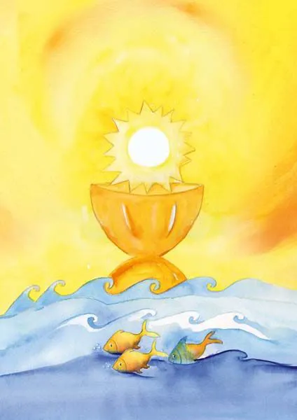 Jesus, Sonne, Brot und Leben | Premium-Klappkarte - Dianas Klosterlädchen