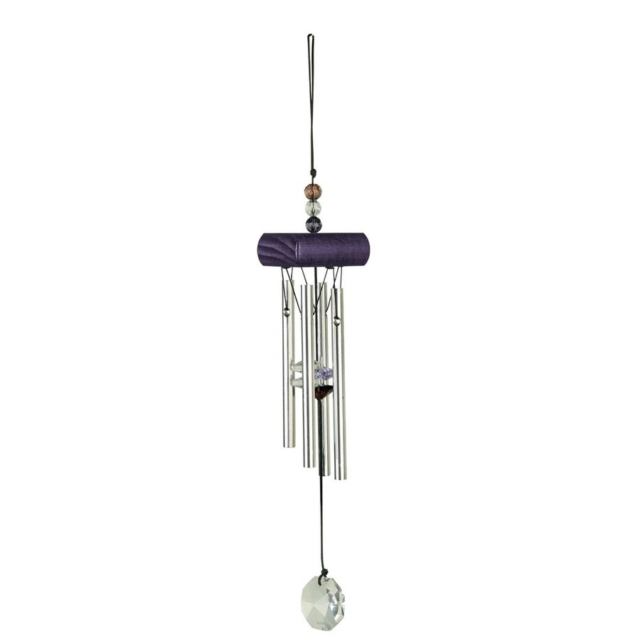 Kristallglas Klangspiel ca. 27 cm Violett / Farbe:Violett - Dianas Klosterlädchen