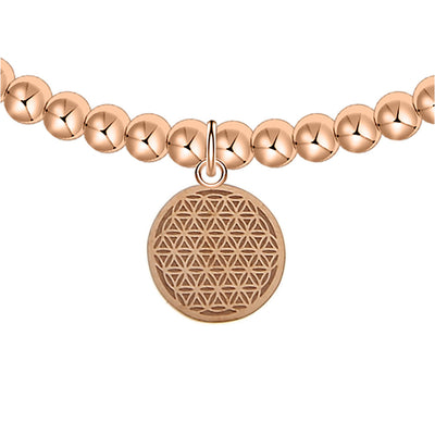 Kugelarmband - rosévergoldet - Blume des Lebens - Dianas Klosterlädchen