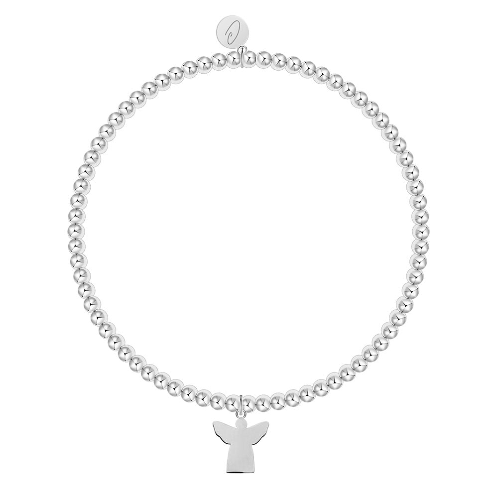 Kugelarmband Schutzengel versilbert - Dianas Klosterlädchen