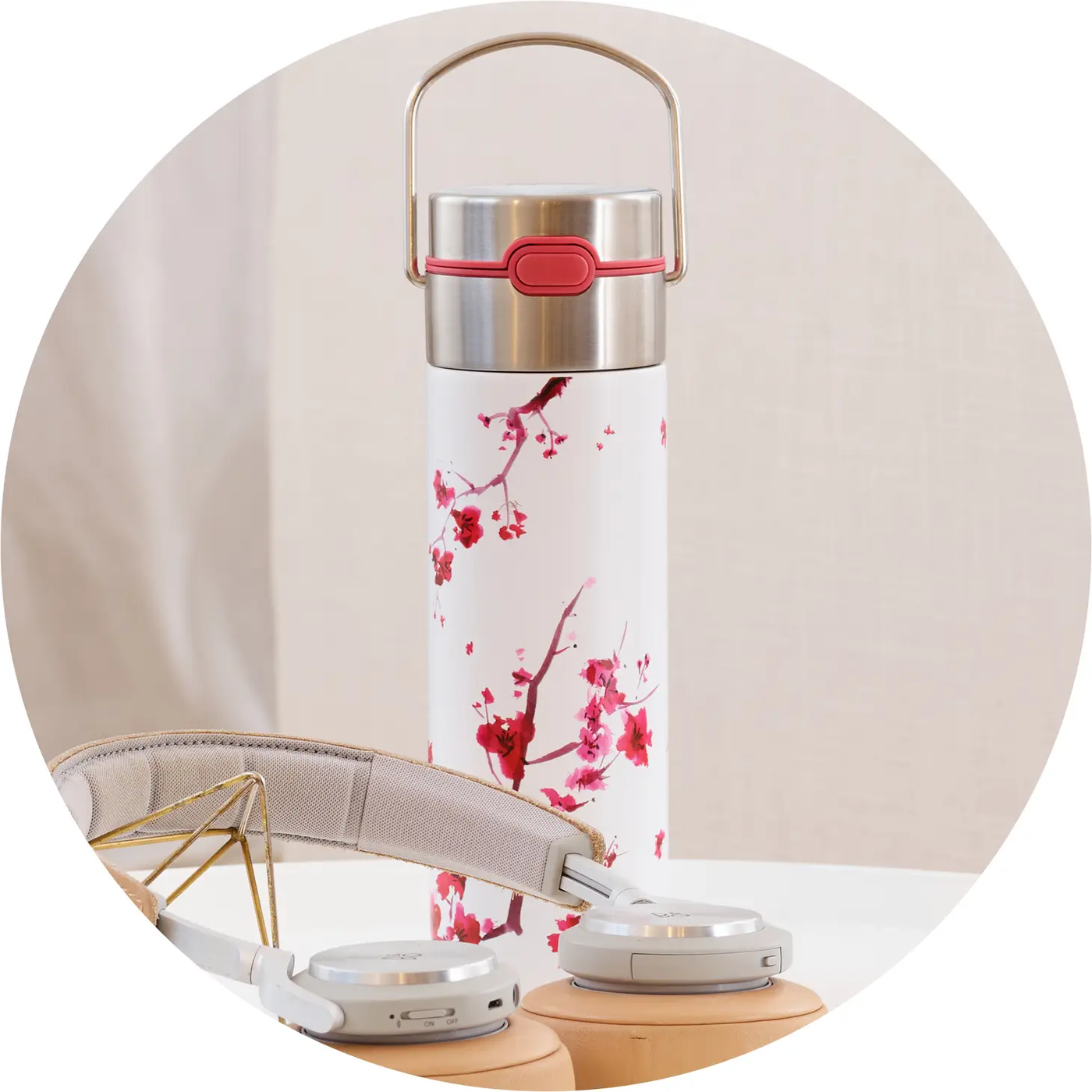 LEEZA Cherry Blossom | Thermosflasche - Dianas Klosterlädchen