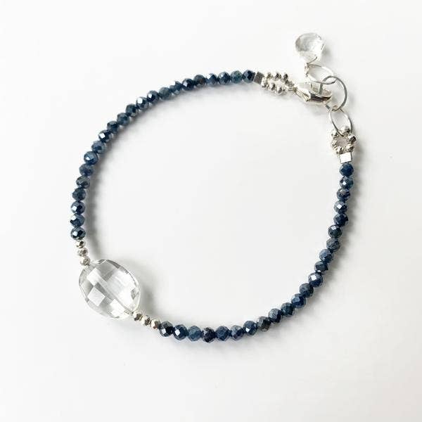 Luna Quarz & Saphir Simple Armband - Dianas Klosterlädchen