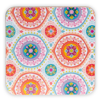 Mandala Untersetzer blau Set von 6 Stück - Dianas Klosterlädchen