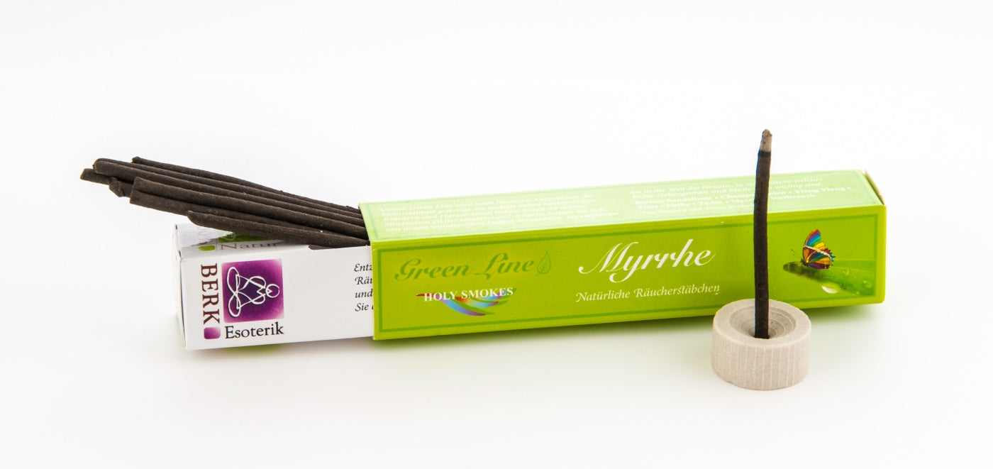 Myrrhe Räucherstäbchen Green Line 10 g - Dianas Klosterlädchen