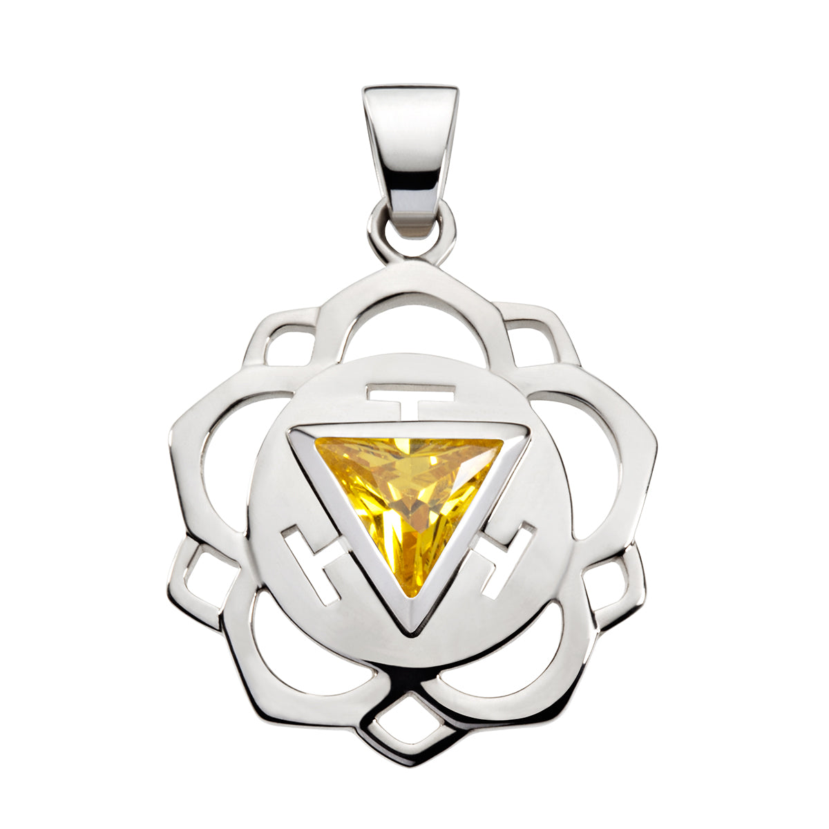 Nabel-Zentrum 3. Chakra - Anhänger mit Zirkonia - Dianas Klosterlädchen