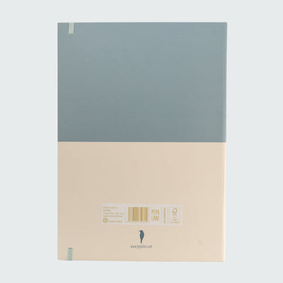Notizbuch DIN A4, Bird Blue, Liniert/ Punktiert, PEPA LANI® - Dianas Klosterlädchen