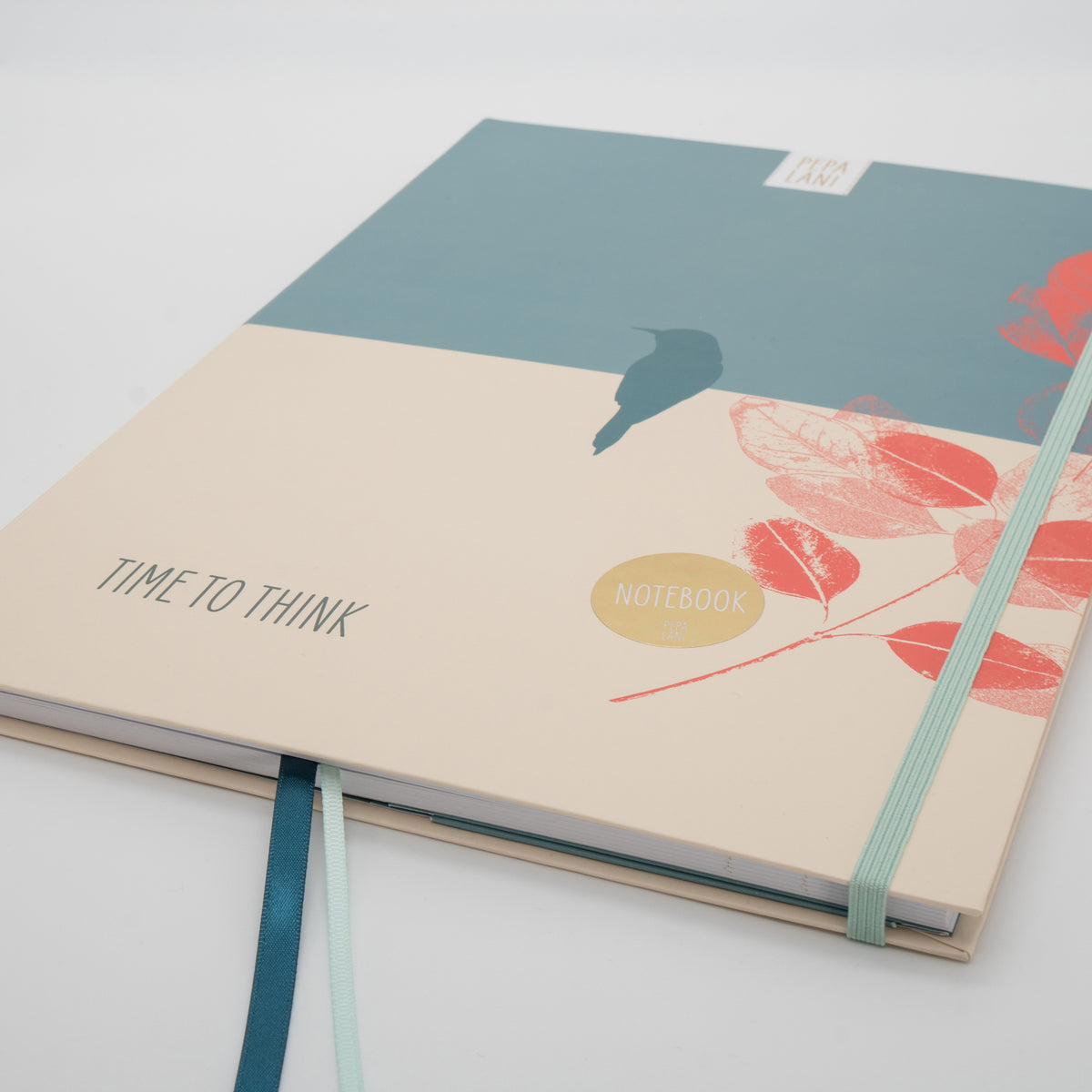 Notizbuch DIN A4, Bird Blue, Liniert/ Punktiert, PEPA LANI® - Dianas Klosterlädchen