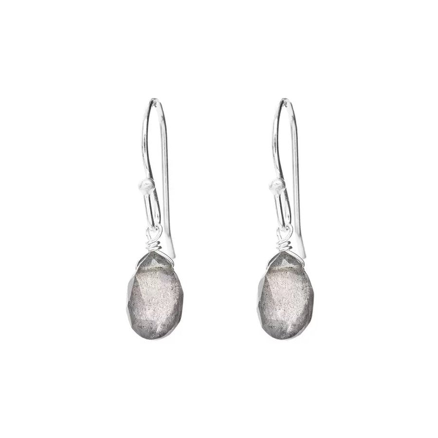 Ohrringe Tropfen 925 Sterlingsilber Labradorit - Dianas Klosterlädchen