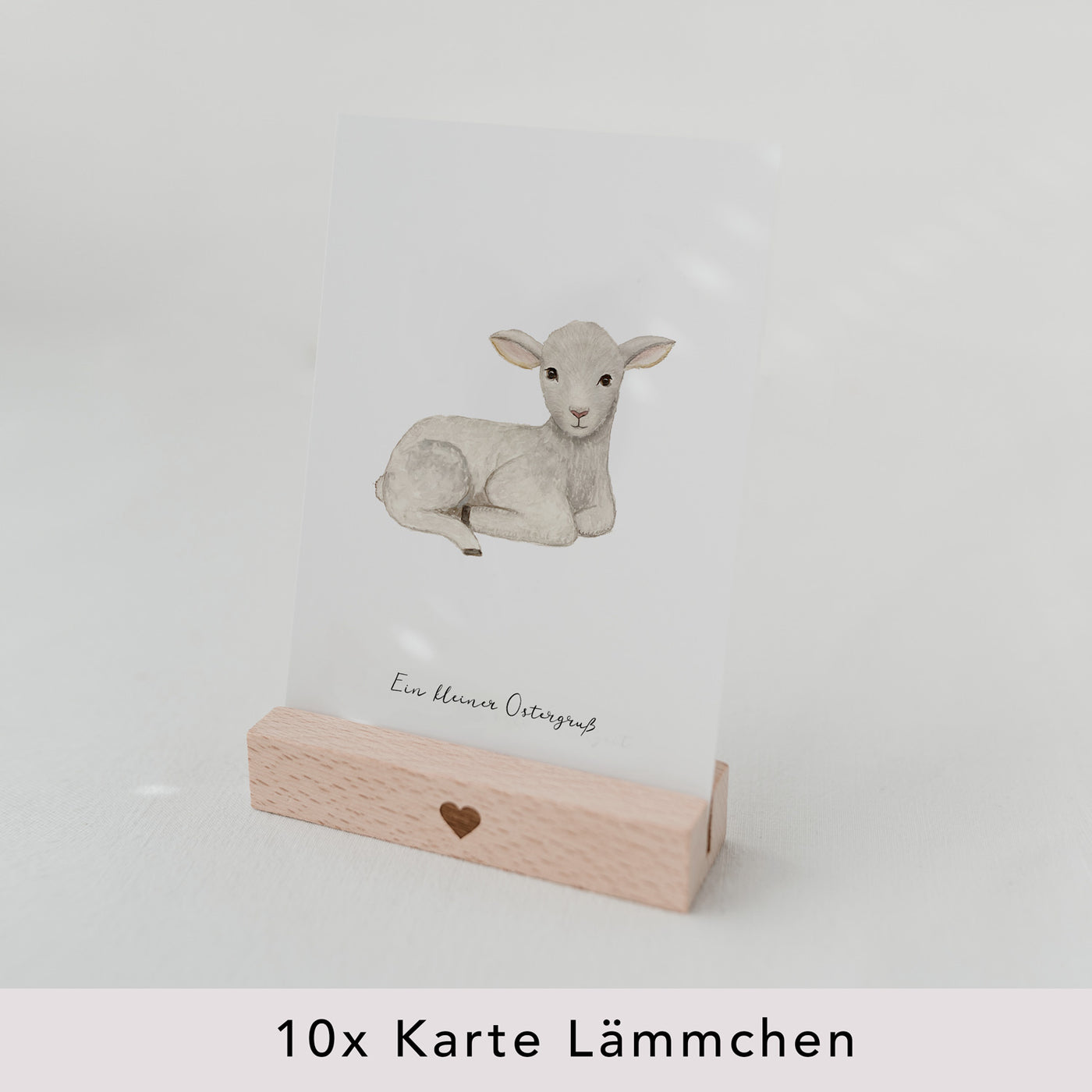 Postkarte Lamm Ostern | Eulenschnitt - Dianas Klosterlädchen