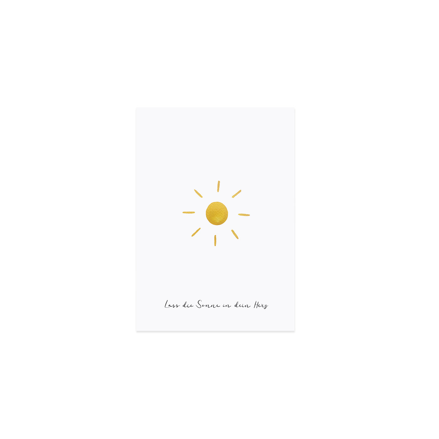 Postkarte Sonne Lass die Sonne in dein Herz - Dianas Klosterlädchen