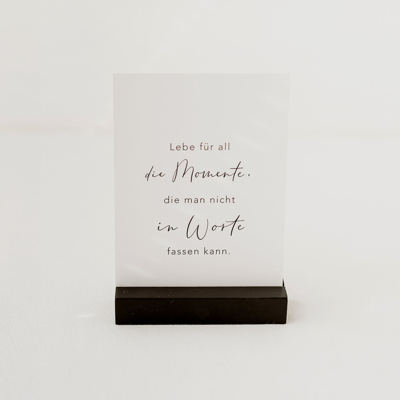 Postkarte "Lebe für all die Momente" - Dianas Klosterlädchen