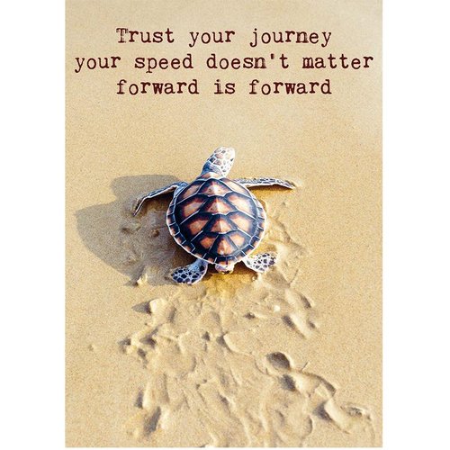 Postkarte "Trust your journey..." - Dianas Klosterlädchen