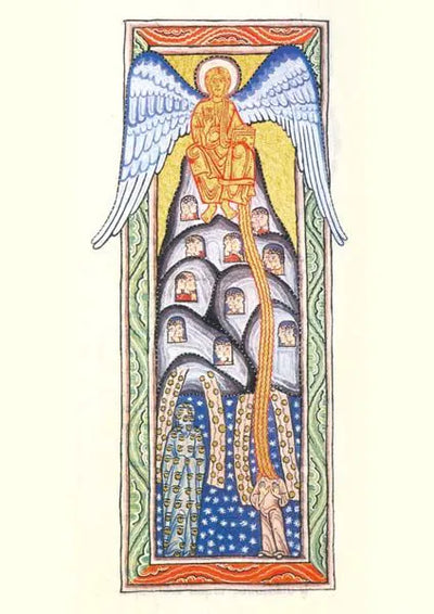 Premium-Kartenbox "Unendliches Licht"  nach Hildegard von Bingens Visionen - Dianas Klosterlädchen