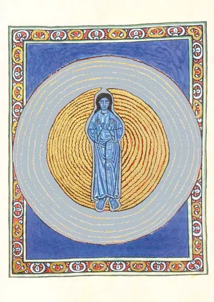 Premium-Kartenbox "Unendliches Licht"  nach Hildegard von Bingens Visionen - Dianas Klosterlädchen