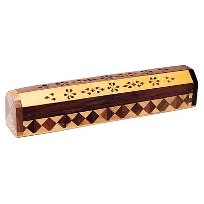Räucherstäbchenhalter/Dose aus Holz 2 Farben - Dianas Klosterlädchen